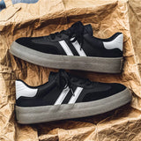 Men’s Trendy Leisure Sneakers – Soft Leather Low-Top Walking Shoes | Wear-Resistant Casual Sports Footwear