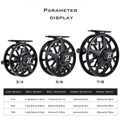 LEO Ultralight Aluminum Fly Reel