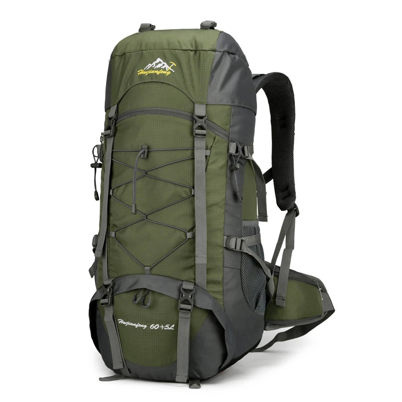 65L Outdoor Mountaineering Backpack – Large Capacity Waterproof Hiking & Camping Travel Bag