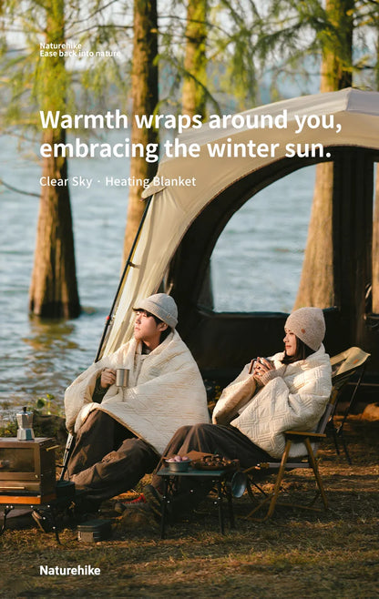 Naturehike Electric Heated Blanket Winter USB Heating Blanket Camping Warm Sleeping Bag Liner Outdoor Shawl Thermal Sleeping Bag