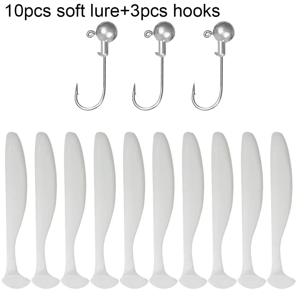 GOBAIT T-Tail Worm and Jig Head Kit