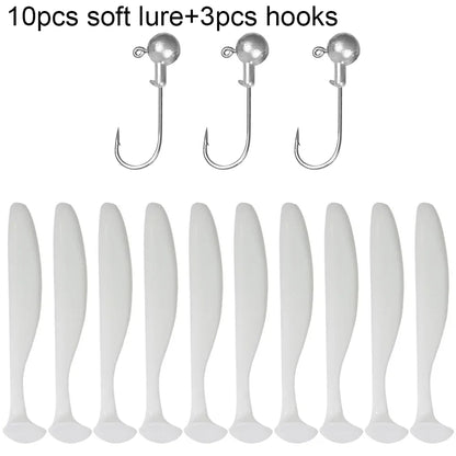 GOBAIT T-Tail Worm and Jig Head Kit