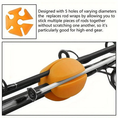 Silicone Rod Ball Retaining Clip for Fishing Rods