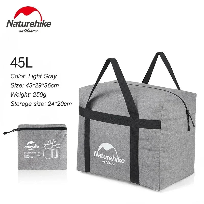 Naturehike Storage Bags 45L 100L Large Capacity Folding Durable Bags Travel Bag for Family Camping Outdoor Activities