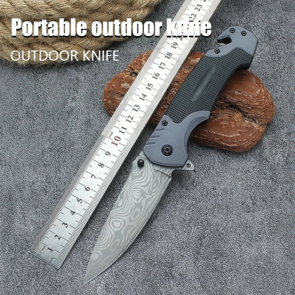 Multi Functional Sharp and Convenient Folding Knife Pocket Knife, Suitable for Wilderness Survival, Camping, Fishing, Hunting