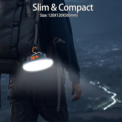 MOSLIGHTING Camping Light Rechargeable Lantern Portable Flashlight Emergency Night Market Lights Outdoor Camping Bulb Tent Lamp