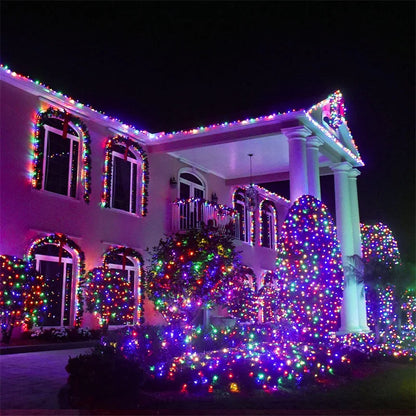 Solar String Light Fairy Outdoor Garden Waterproof Lamp 2025 Christmas Garland Xmas Holiday Party Home Halloween Decoration