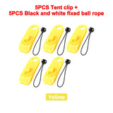 5/8/10PCS Tent Canopy Clip Outdoor Wind Rope Reusable Clamps Awning Tarpaulin Buckle Camping Mountaineering Shelters Accessories