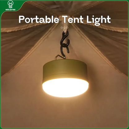 MOSLIGHTING Outdoor LED Camping Light 4 Modes MiNi Portable Hang Tent Lamp USB Rechargeable Portable Waterproof Emergency Light