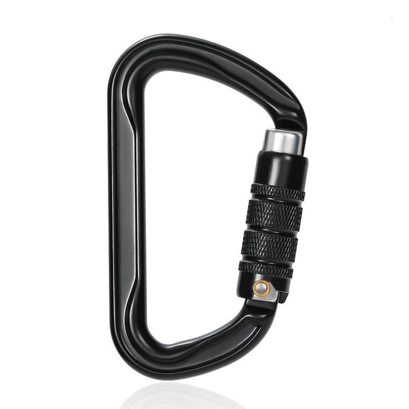 CLIWIZ 30kN Aluminum Safty Climbing Snap Hook New Good Quality H Section D-Twist Carabiner Snap Hook CE/UIAA