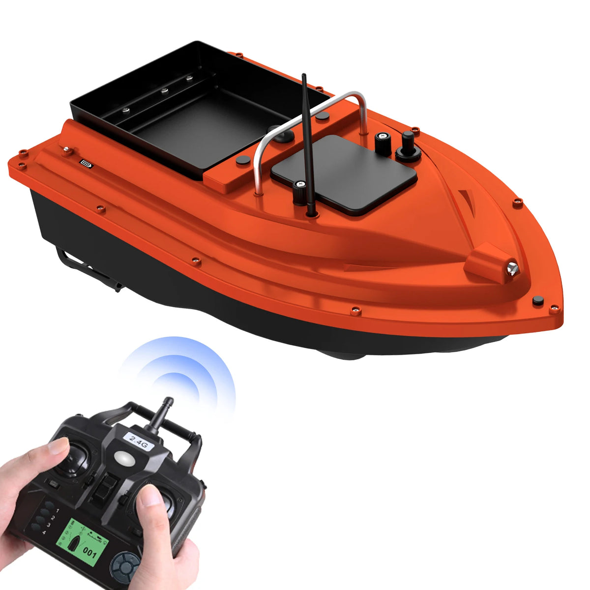 D16E GPS Bait Boat with Large Bait Hopper & Auto-Return