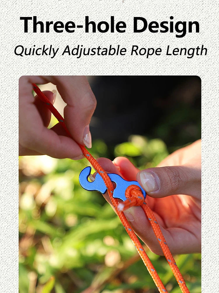 Aluminum S-Type Rope Buckles – Adjustable, 5 or 10 Pack