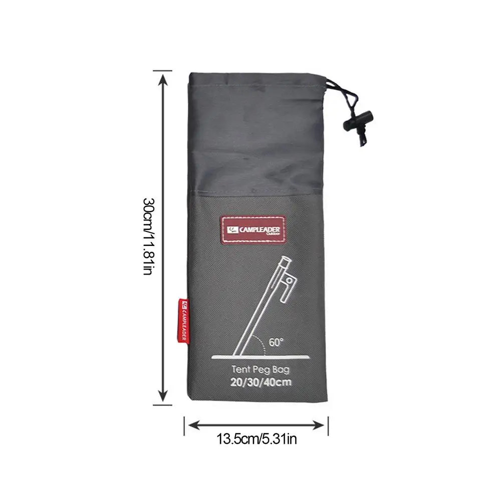 Tent Stake Storage Bag Camping Tent Legs And Hammer Set Ground Nails Outdoor Campers Tourist Supplies Accessories Storage Bag