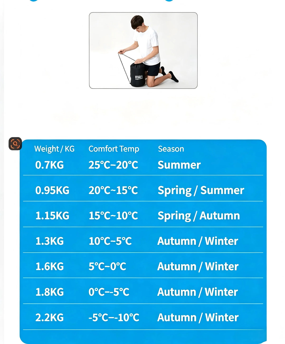 Camping Sleeping Bag Ultralight Waterproof 4 Seasons Warm Envelope Type Sleeping Bag for Outdoor Hiking Backpacking Travel