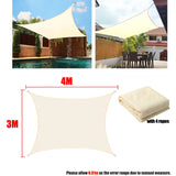 Outdoor Shade Sail awnings Waterproof Sun Shelter Square Rectangle Sun Shade Protection Canopy Garden Patio Pool Camping Shade