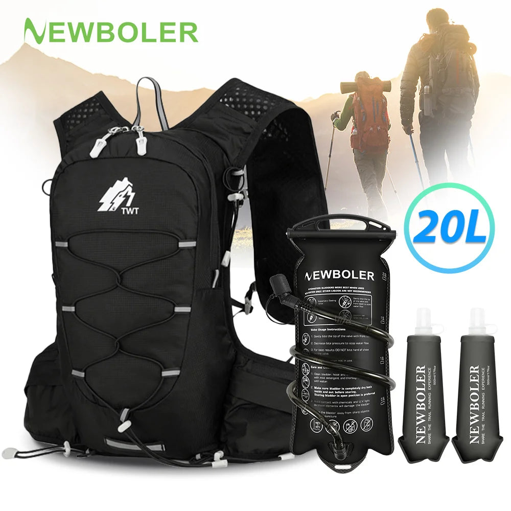 20L Outdoor Lightweight Backpack Trail Running Backpack Cycling Bag Mountaineering Backpack Hiking Backpack Hydration Backpack