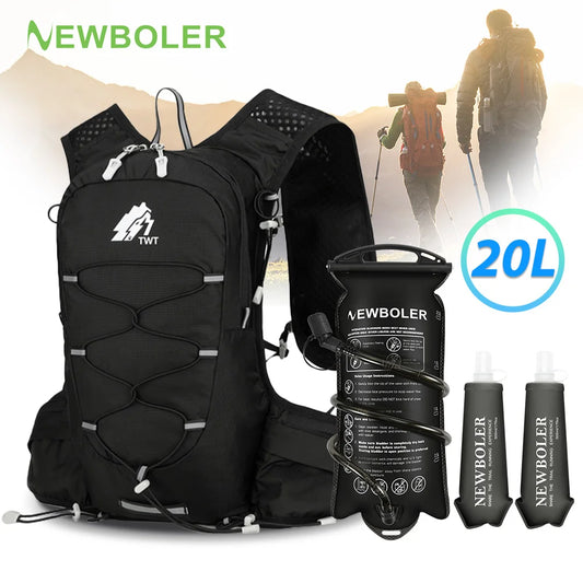 20L Outdoor Lightweight Backpack Trail Running Backpack Cycling Bag Mountaineering Backpack Hiking Backpack Hydration Backpack