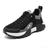 2025 Men’s Platform Sneakers – Vulcanized Casual Running Shoes, Large Size Trendy Trainers