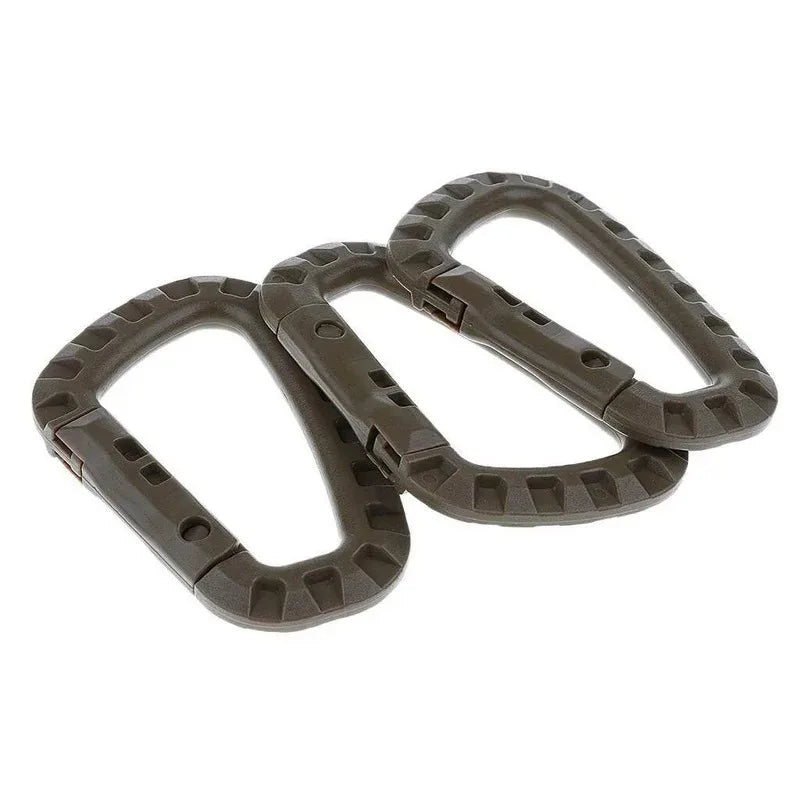 1/2/3/4/6pcs Tactical Carabiner Carabina Karabiner Clip Plastic Cadet Hiking Camping