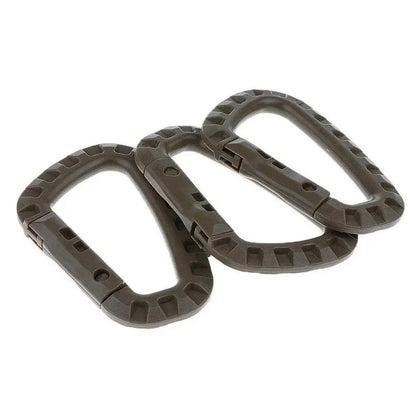 1/2/3/4/6pcs Tactical Carabiner Carabina Karabiner Clip Plastic Cadet Hiking Camping