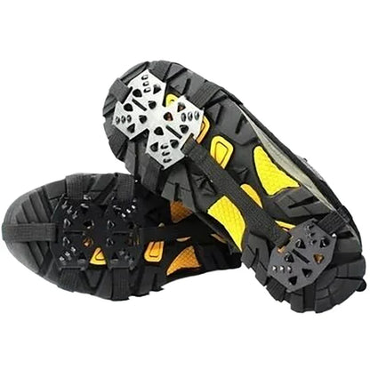 24-Teeth Anti-Slip Crampons | Ice Grips & Climbing Shoe Spikes for Hiking & Mountaineering