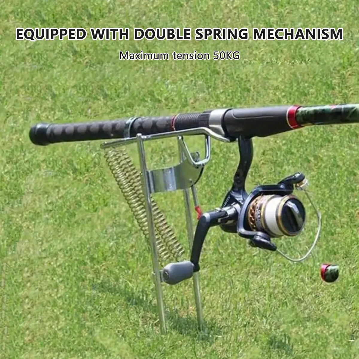 Automatic Spring Fishing Rod Holder