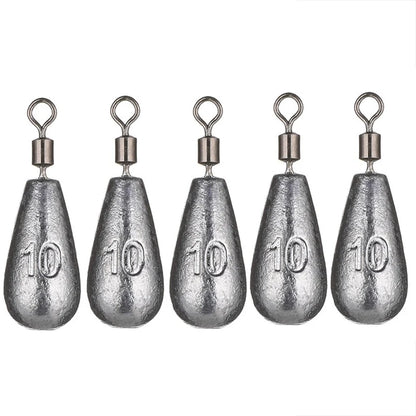 Water Drop Sinker Weights (5 Pack)