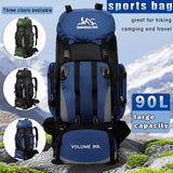 Large 90L Travel Backpack Military Camping Mountaineering Outdoor Backpack Waterproof Durable Adventure Bag for Men Women