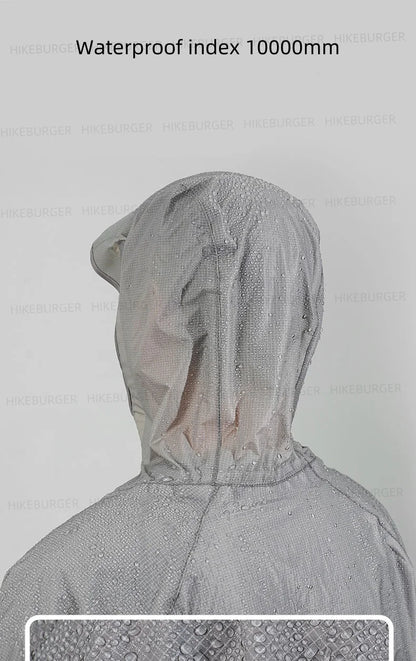 3F UL GEAR QingSuo Spilt Rain Poncho Outdoor Ultralight Sleeve Rain Coats 15D Nylon Waterproof Hiking Cycling Mountaineering
