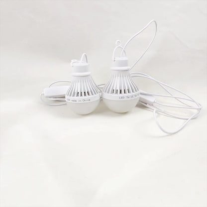 DC5V Led Camping Light 5W/7W Usb Emergency Bulb 3-color Dimmable Hanging Tent Light Barbecue Fishing Repair Outdoor Equipment