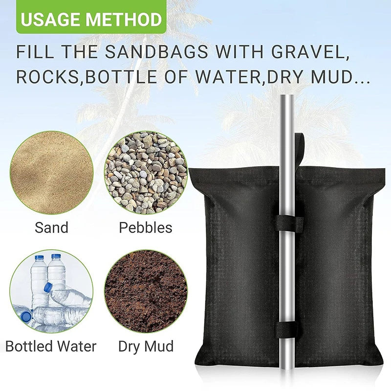 Camping Equipment Outdoor Accessories Garden Gazebo Foot Leg Feet Weights Sand Bag Marquee Waterproof Tent Set Tent Accessories