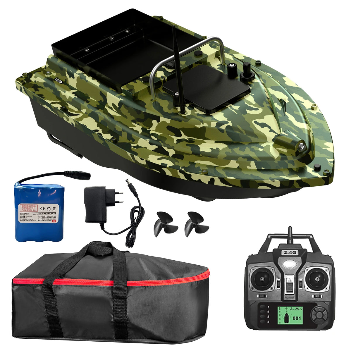 D16E GPS Bait Boat with Large Bait Hopper & Auto-Return