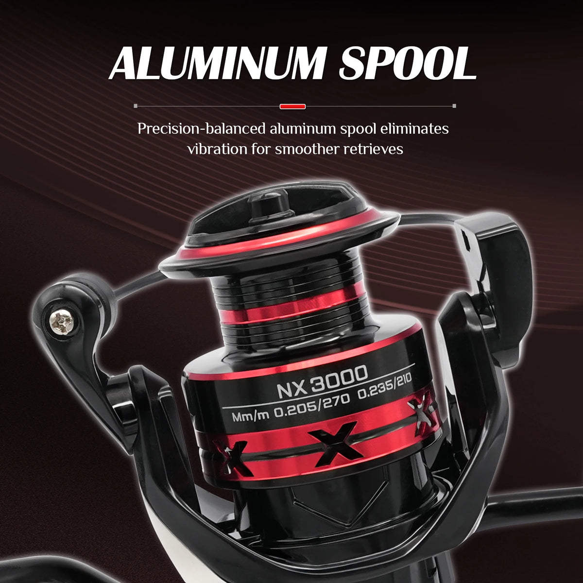 ROOBLINOS NX Fishing Reel 5.2:1 1000-6000 Max Drag 9KG Spinning Reels Metal Spool Reel Drag Fishing Reel,Fishing Accessories