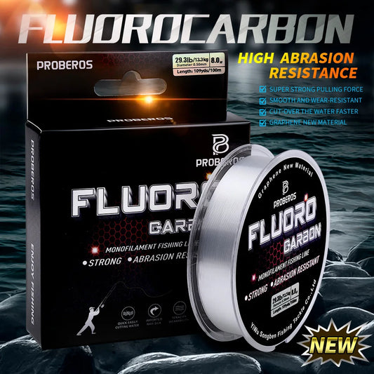 PRO BEROS Fluorocarbon Coated Line 100m (2.2-29.3 lb)