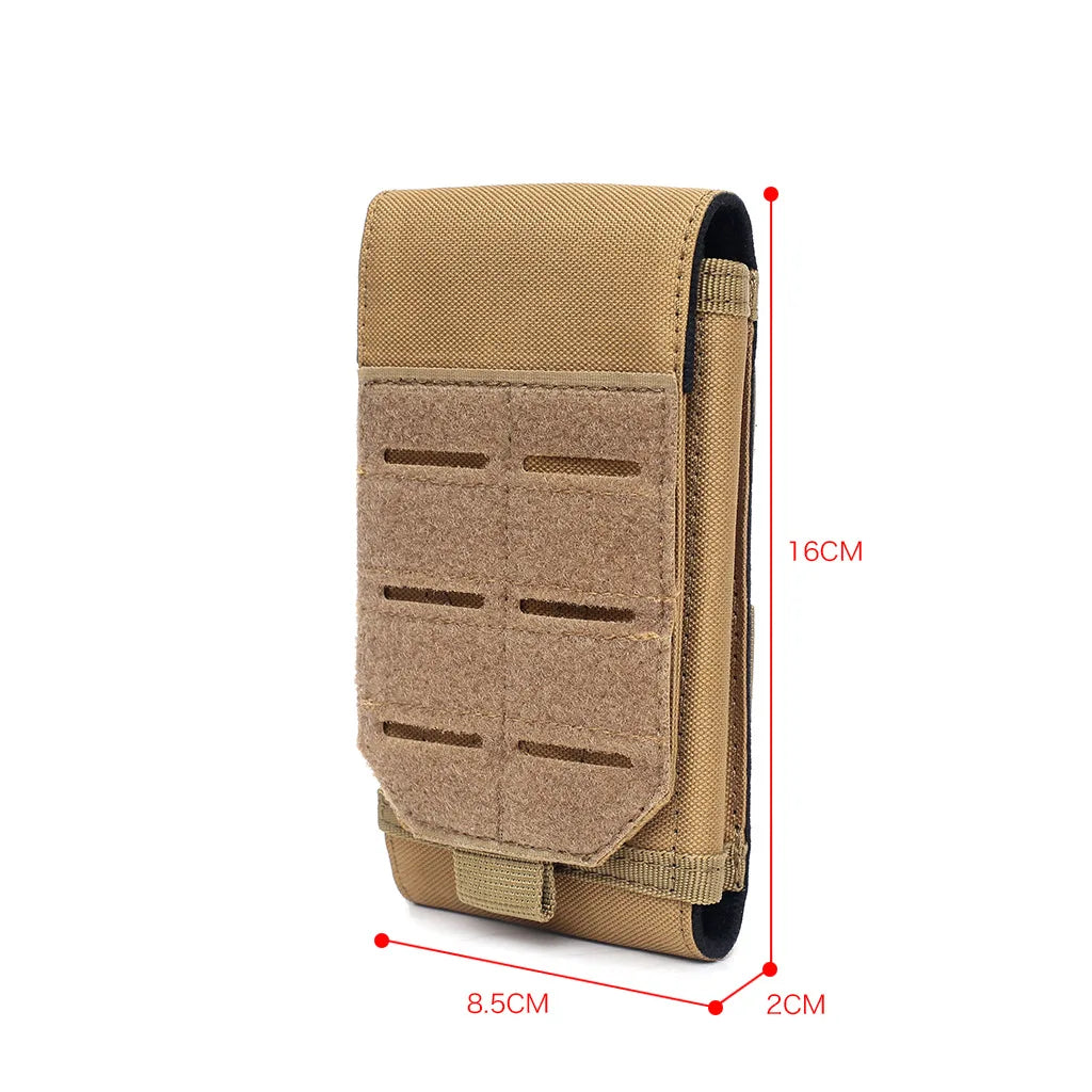 Outdoor Sports Molle Phone Pouch Waist Pack EDC Tool Bag Mobile Phone Holder Hiking Hunting Camping  Accessories Mag Holster Bag
