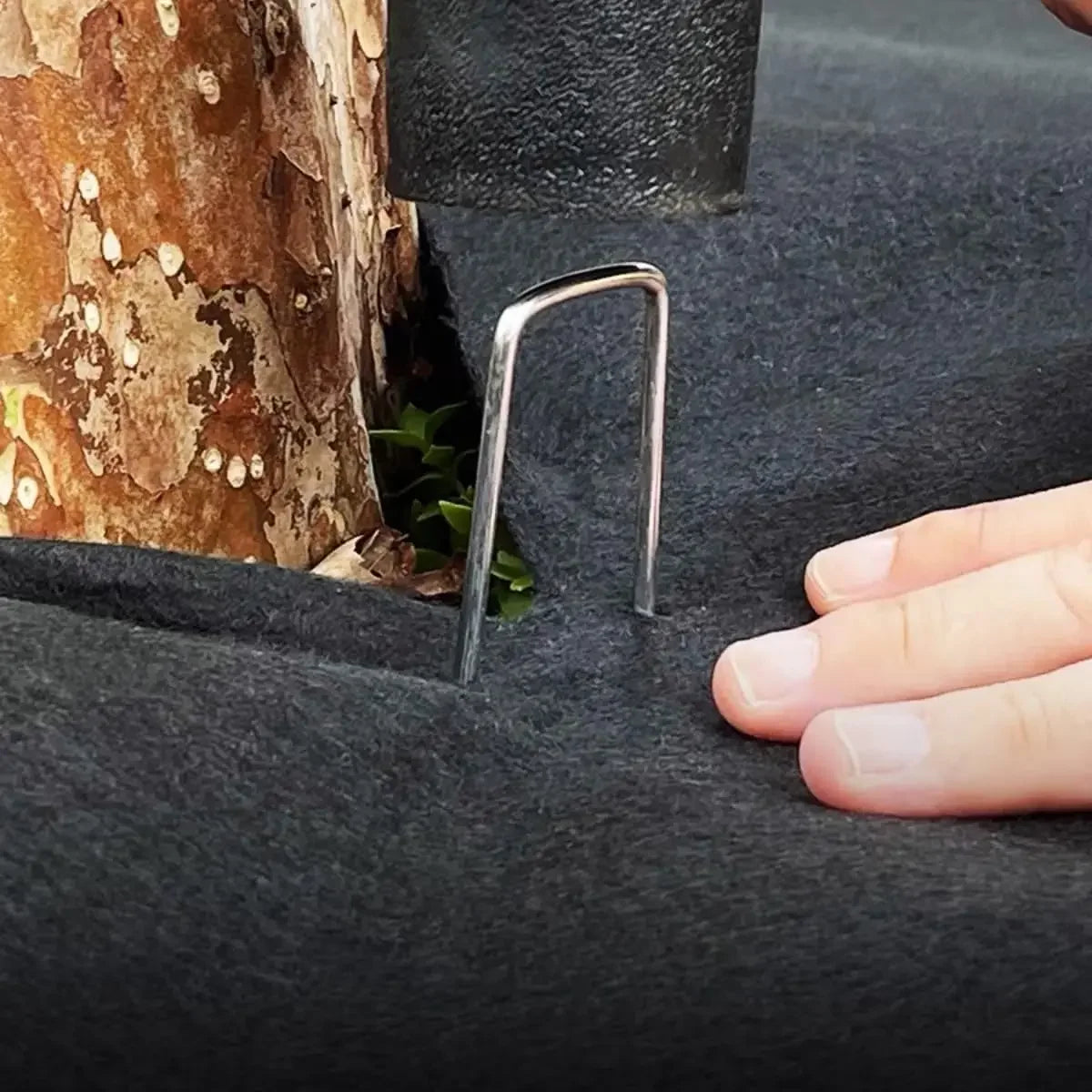 Garden Stakes Galvanized Landscape Staples,U-Type Turf Staples for Artificial Grass, Rust Proof Sod Pins Stakes Tent Peg Nails