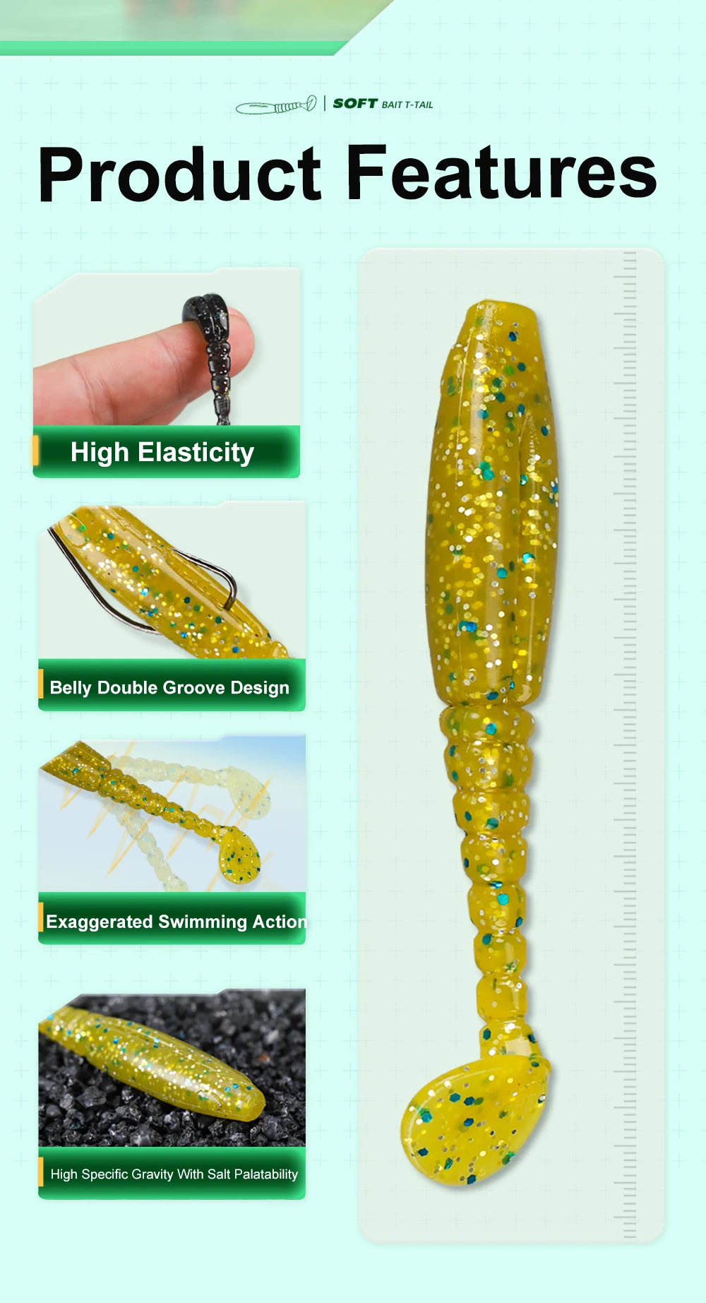 HISTAR Long T-Tail Soft Worms