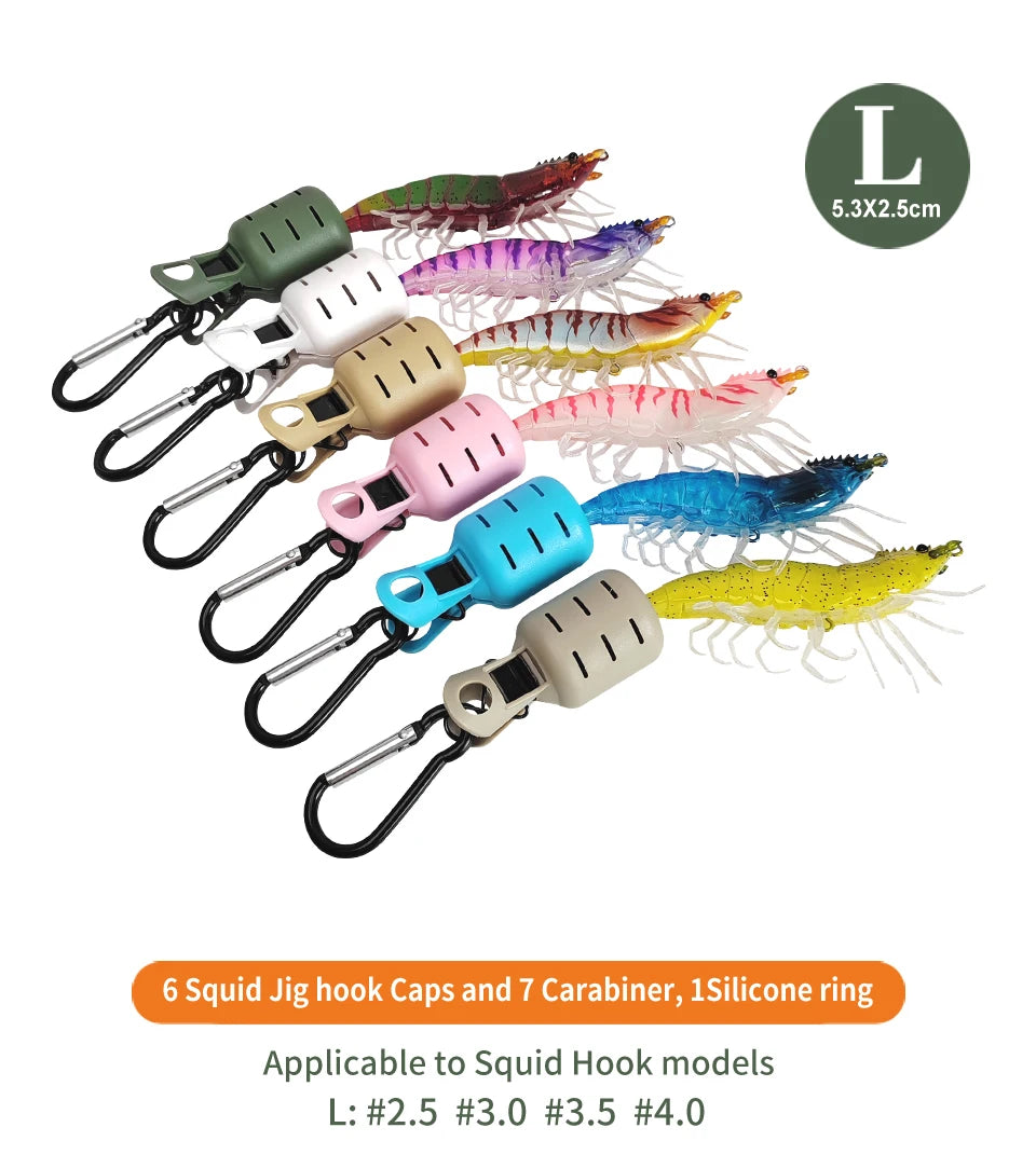 ilure Squid Jig Hook Covers (6 Pack)