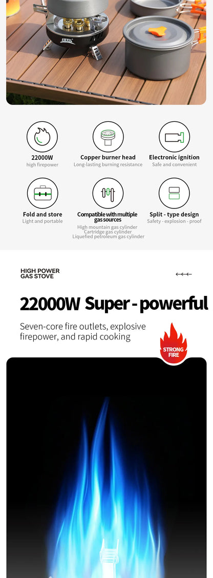 BRS-207/BRS-203 Outdoor Seven Star Stove Three Star Stove Portable Folding Gas Stove Fierce Stove