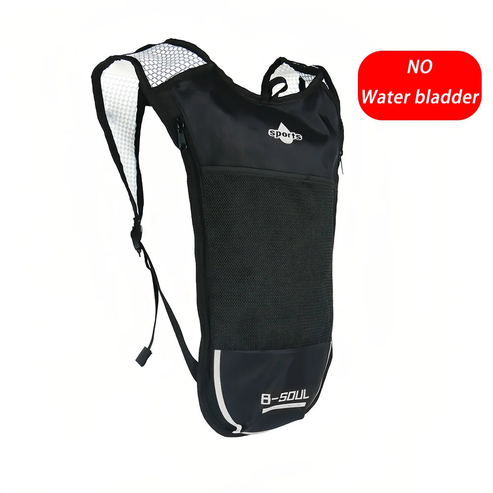 Hydration Backpack Lightweight Water Bladder Pack for Running Cycling Hiking Adjustable Straps FU