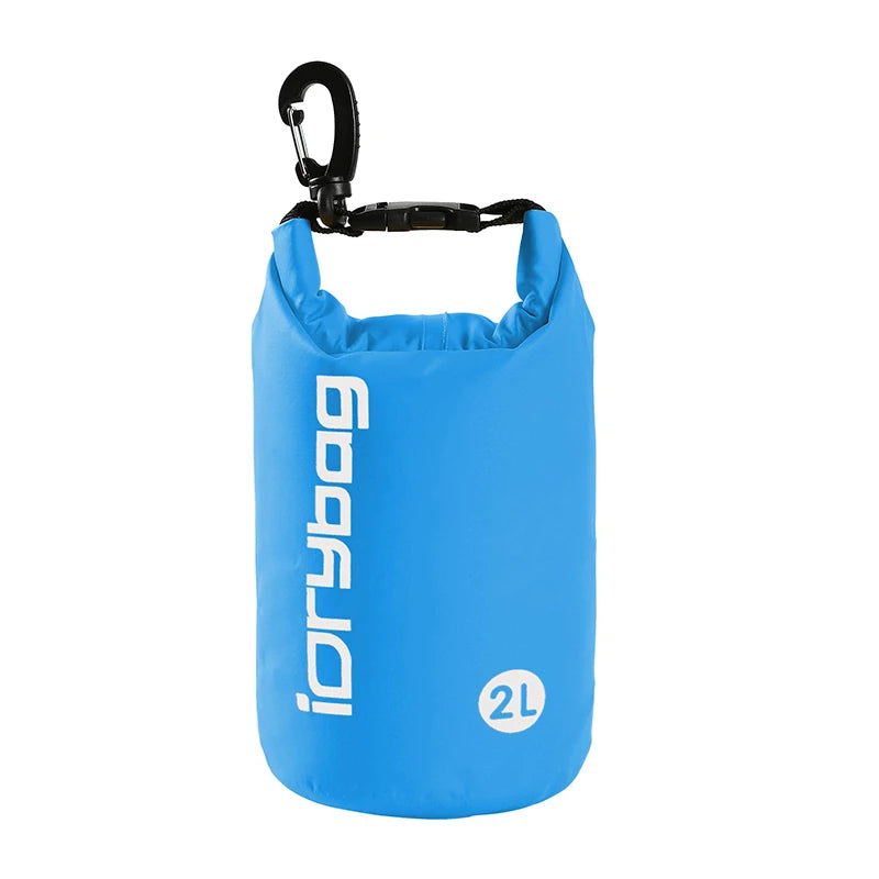 IDrybag 2L Swimming Waterproof Dry Bag Sports Canyoning Bag Ipx6 Waterproof Bag for Travel Kayaking Boating Beach Dry Bag