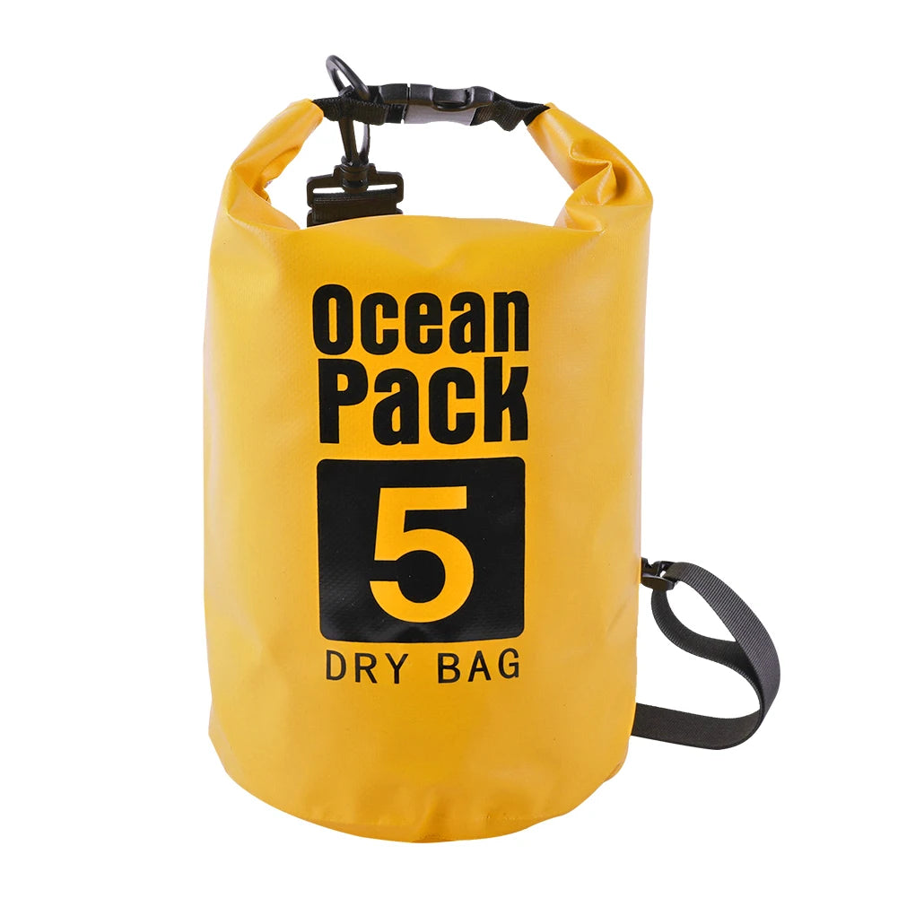 2L 3L 5L 10L 15L Waterproof Dry Bag Swimming Bag Foldable Beach Storage Pack Kayaking Rafting River Trekking Floating Water Sack