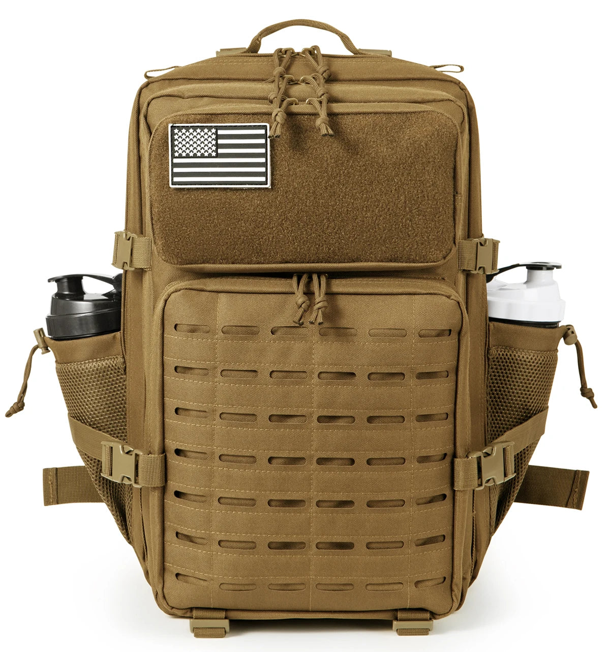 45L Tactical Backpack Molle System Men's Outdoor Hiking Rucksack with Bottle Holder EDC GYM Hunting Bag for Survival