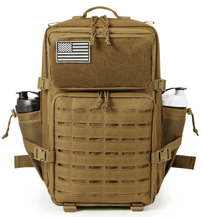 45L Tactical Backpack Molle System Men's Outdoor Hiking Rucksack with Bottle Holder EDC GYM Hunting Bag for Survival