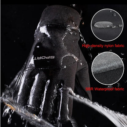 Autumn and Winter Touchscreen Men's and Women's Warm Gloves Plush Outdoor Sports Windproof and Cold Proof Cycling Gloves