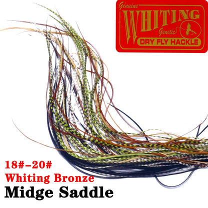 Whiting Farms Midge Saddle Hackle (10 Feathers)