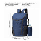 35L Large Capacity Portable Foldable Backpack Mountaineering Bag Ultralight Outdoor Climbing Cycling Travel Knapsack Waterproof