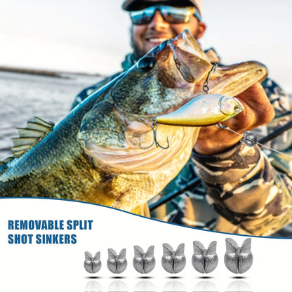 TAKBAS Split Shot Sinker Kit (60/120 Pack)