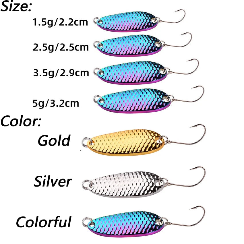 Mini Trout Spoon Lures 1.5-5g (10 Pack)
