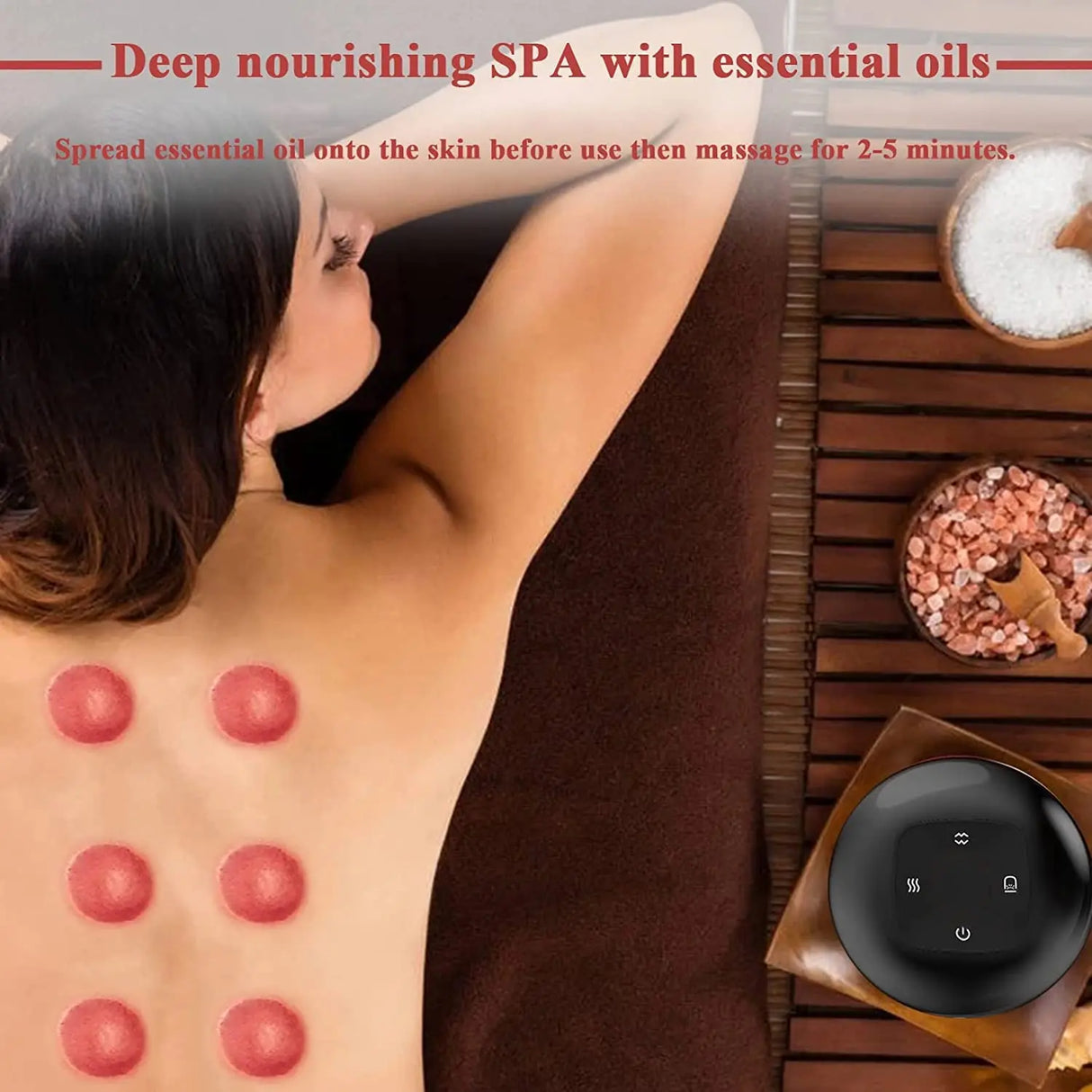 Electric Vacuum Cupping Massage Anti Cellulite Magnet Therapy Wireless Guasha Scraping Fat Burner Slimming Body Scraping Cupping